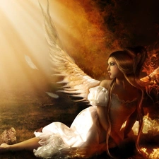 Big Fire, angel, wings