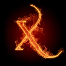 X, Fire, letter